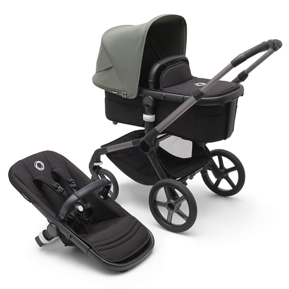 Bugaboo Fox5 коляска 2 в 1 Graphite/ Midnight Black/ Forest Green - фото  1