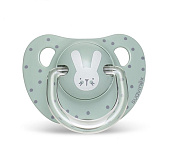 Suavinex пустышка 18 месяцев+ анатомическая силиконовая соска Hello Baby зеленый