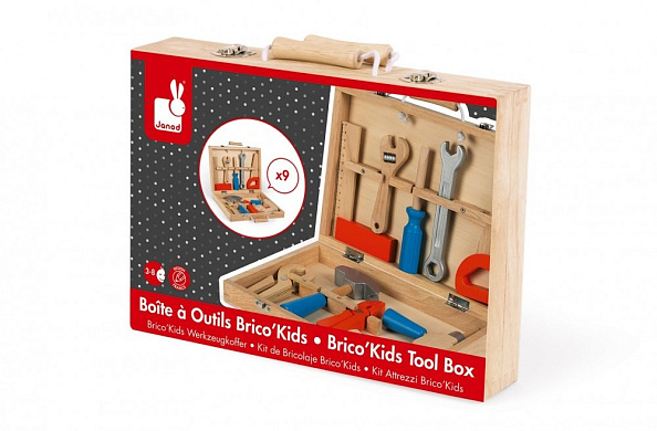 Janod набор инструментов Brico'Kids в чемоданчике - фото  7