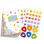 Hape раскраска с восковыми мелками Малыш Умняша, 6 цветов