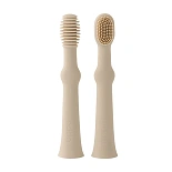 Edda зубная щётка - массажер 2 штуки силикон Лён