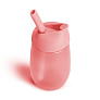 Munchkin поильник непроливайка с трубочкой Simple Clean Straw 296 мл с 12 мес., розовый  - фото 3