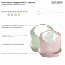 BabyBjorn Mini набор из 2-х нагрудников мягких с карманом нежно-розовый / нежно-зеленый
