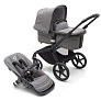 Bugaboo Fox5 коляска 2 в 1 Black/ Grey Melange/ Grey Melange complete - фото 1