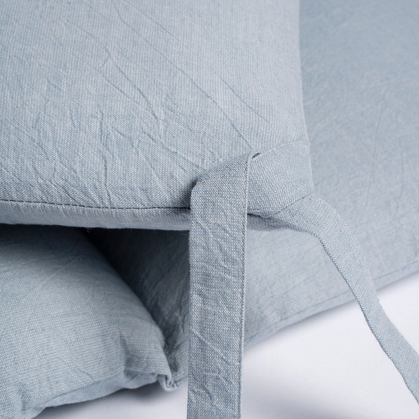 Perina защита для детской кроватки (бампер универсальный) "Soft Cotton" (голубой)  - фото  4