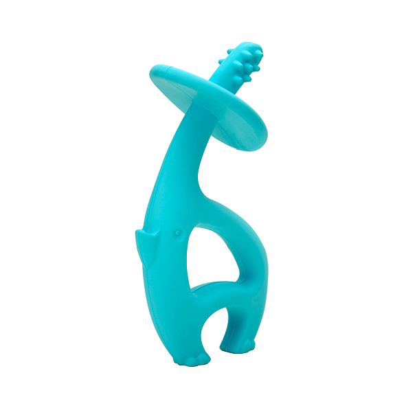 Mombella прорезыватель силиконовый Dancing Elephant, голубой