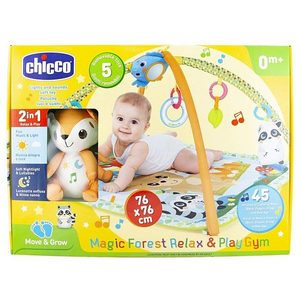 Chicco коврик игровой мягконабивной Волшебный лес* - фото  3