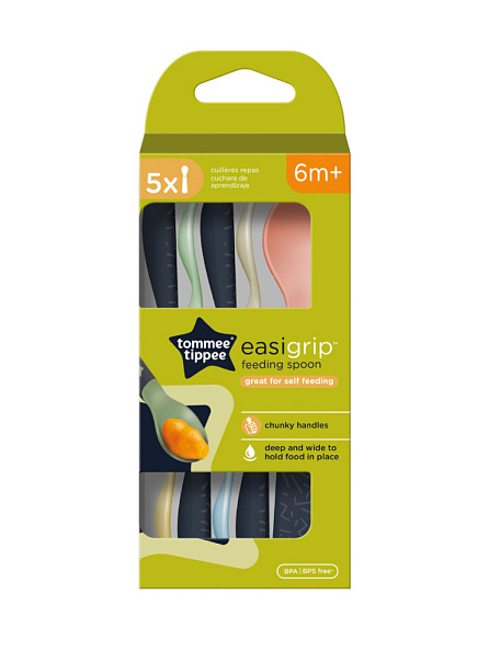 Tommee Tippee ложки для самостоятельного кормления Easygrip, 5 шт., 6 мес + - фото  7