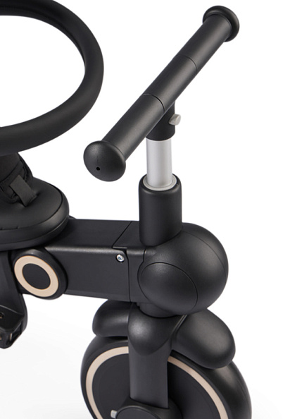 Happy Baby велосипед складной трёхколёсный Mercury Pro, black - фото  11