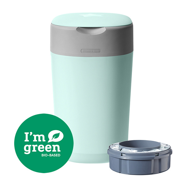 Tommee Tippee утилизатор подгузников, накопитель для использованных подгузников Twist & Click, green - фото  4