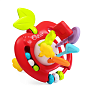 Chicco игрушка развивающая Яблоко - фото 5